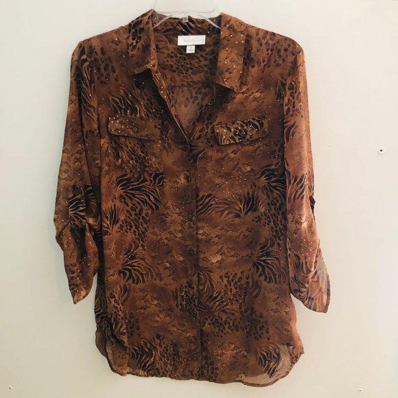 Medium Dressbarn Collared Shirt - Picture 1 of 4